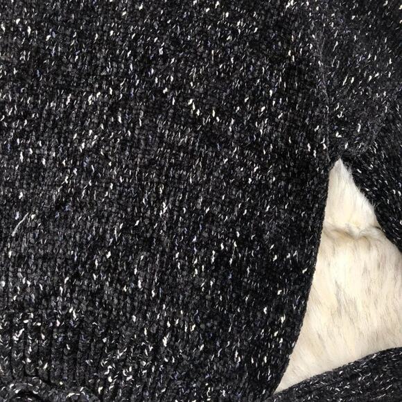 Mudd marled black cold shoulder sweater top - Picture 4 of 6